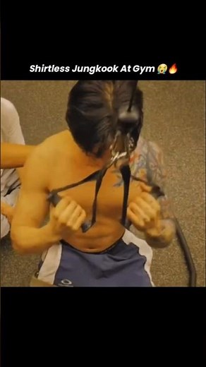 Shirtless Jungkook At Gym