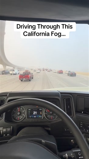 Ray Ray on Instagram: "Driving Through This California Fog… #trucking #truckdriver #cdl #trucker #portsoflongbeach #18wheeler #california #fog #truckerforlife #truckin #reel #explorer #explorepage✨"