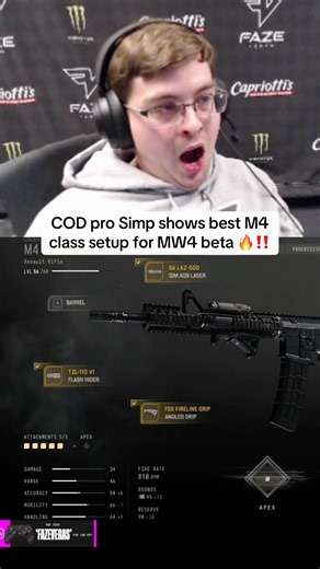 Best M4 Class Setup For MW4 🔥‼️ #codclips