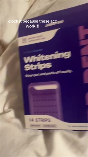 Trying Out the TikTok Purple Whitening Strips