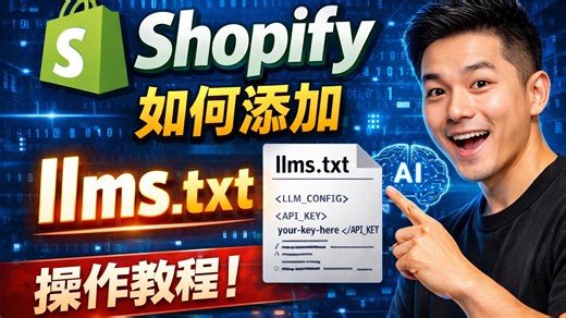shopify怎么设置llms.txt，跟上ai发展的步伐