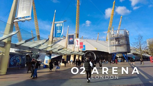 【4K英国】散步在伦敦大型综合娱乐馆O2体育馆