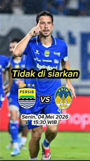 The Persib vs Psim match was not broadcast live.
