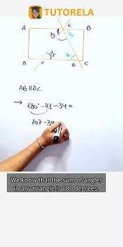 Identifying Triangle EFG in Rectangle ABCD #Math #ParallelAndPerpendicularLines #Angles