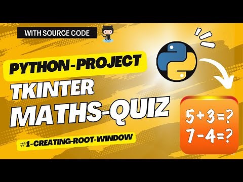Maths Quiz using Tkinter Python | Creating root window - 1 #tkinter #python