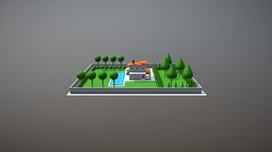 low poly house - Download Free 3D model by bluecato