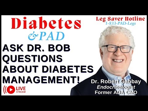 ASK DR. BOB | Diabetes & PAD Live Q&A | Get Your Diabetes Questions Answered