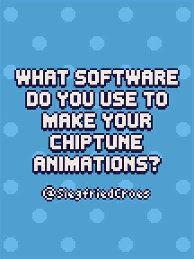 "What software do you use to make your chiptune animations?" 🤔 Answer... | Animation