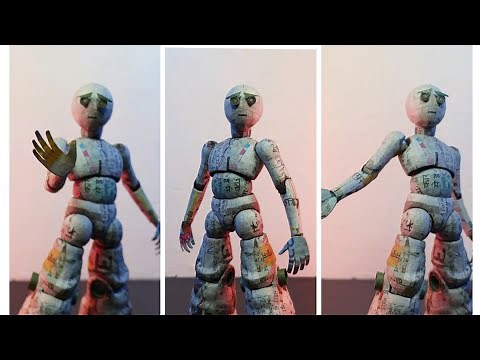 Paper Mache action figures | First ever voice over tutorial