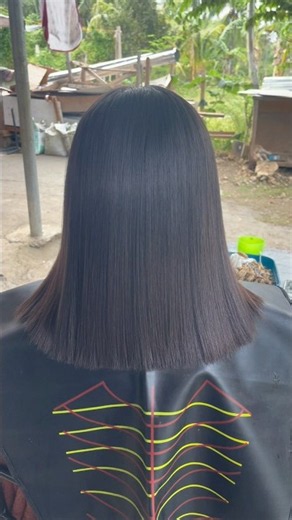 Hair Rebond with Brazilin Botox #rebonding #straighthair #salonservices