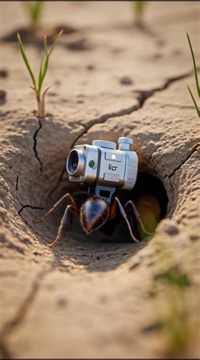 Invisible Micro World POV | Underground Desert Tunnel Journey#shorts