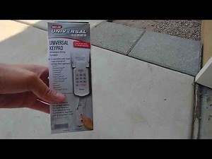 How to program Genie Universal Garage Door Key Pad for any garage door opener
