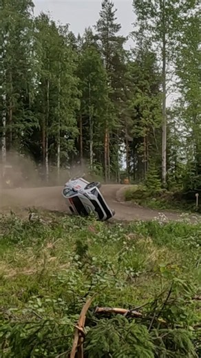 Renault Clio Rally4 Crash in SM Jyväskylä Ralli #crashaction #rally #racing