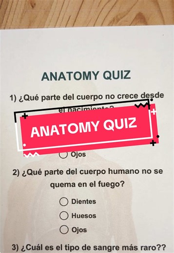 ANATOMY QUIZ #quiz #anatomy #cuerpohumano #preguntasyrespuestas #quizchallenge