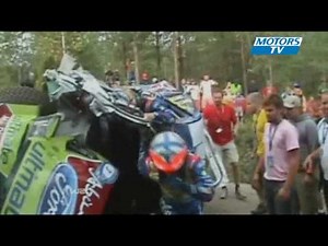 Crash Hirvonen WRC Finland Day 1