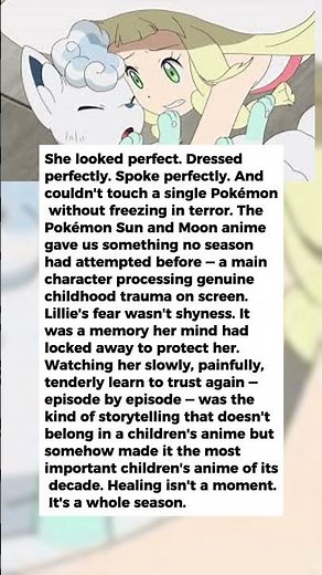 Lillie Couldn't Touch Pokémon Because of Trauma — Nobody Expected That storyline