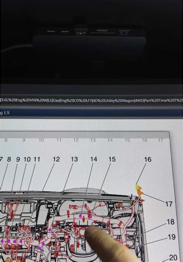 How to locate a connector in a car. It also show the exact routing of each wire harness. #snapon #mechanic #automotivetechnician #wiringdiagram