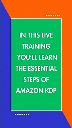 Amazon KDP (Kindle Direct Publishing) training #business #education #digitalmarketing #sidehustle