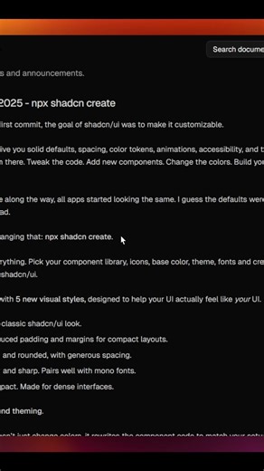 Shadcn Create Is Insane #shadcn #shadcnui #tutorial