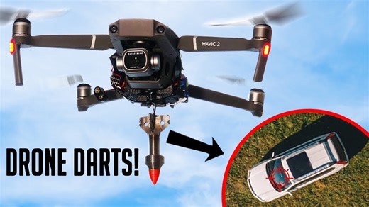 Testing a dart-shooting drone