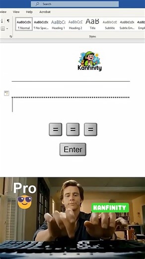 🔥 MS Word Secret! Insert Different Line Formats Using Shortcut Keys 😲#shorts #asmr #windows #tricks