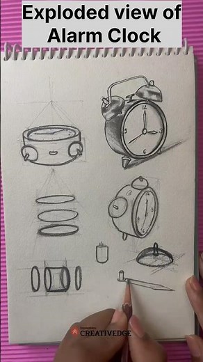 Exploded View of Alarm Clock