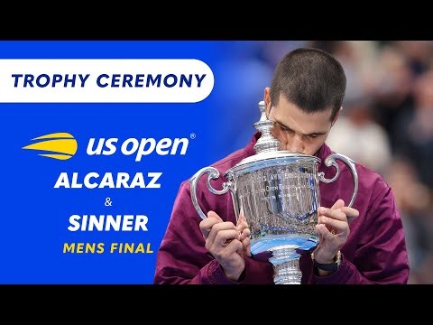 Sinner & Alcaraz - US Open 2025: Trophy Ceremony | Wide World of Sports