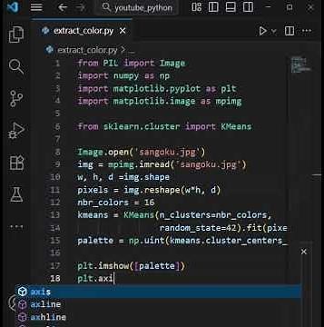 Extraire la palette de couleur d'une image en #python en moins de 1min #design #graphisme #ui #uxui