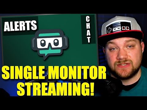 SINGLE MONITOR STREAMING HACK! Chat and Alerts Overlay with Streamlabs OBS