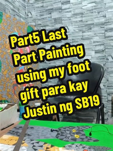 Creative Birthday Gift: Foot-Painted Surprise for Justin