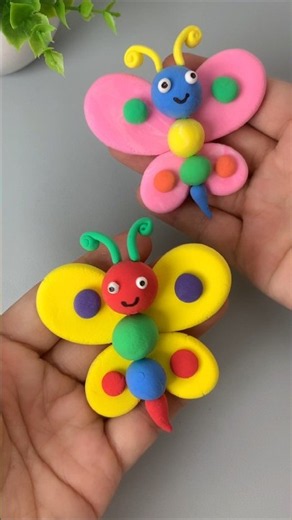 DIY Cute Miniature Clay Butterflies #diy #clayart