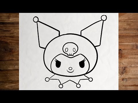 How to draw Kuromi 🖤