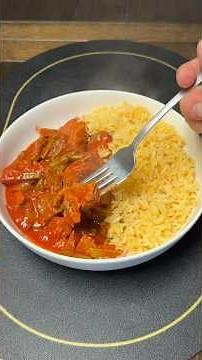 Marinated pork with nopales #pork #adobo #mexicanfood #porkribs #redsauce