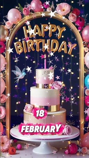 🎈 Celebrate 18 February Birthdays with Love & Joy!#18February #HappyBirthday #birthdayjoy