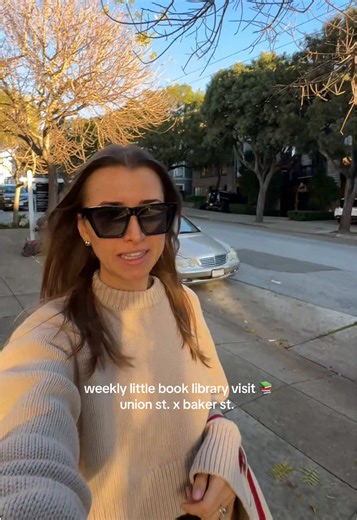 Weekly visit to the little book library 🥰📚 I think I need to visit a new location next week - any recs for other little book libraries in San Francisco?! #littlefreelibrary #booktok #weekendroutine #librarytok