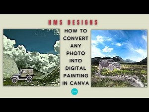How to convert any photo into digital painting in Canva ?