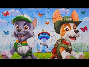 Paw Patrol - Rocky and Tracker - puzzle for kids from a 10 in 1 set | Merry Nika