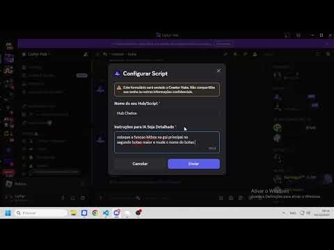 Creator Hubs Bot que Cria Script Hub para Roblox😳