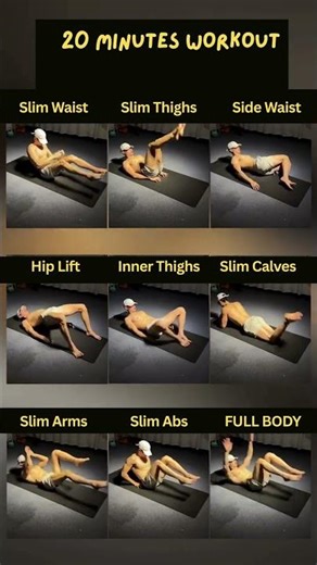 Simple Exercises - Burn Fat While Lying Down (Full Body Home Workout) Get Slim - 10 minutes routine