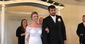 Bride Has Bridesmaids Walk Shelter Dogs Down Aisle Instead of Carrying Bouquets at Wedding