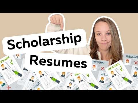Scholarship Resume: How to Create a Resume That Wins Scholarship Dollars