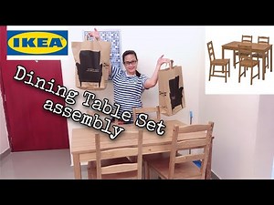 IKEA-Dining Table Sets|unboxing|assembly