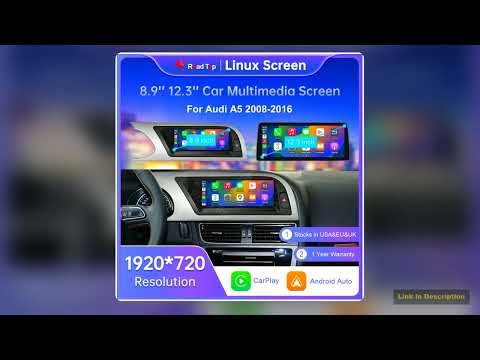 Road Top Radio Multimedia Linux Touch Screen For Audi A5 20082016 Wireless CarPlay Android Auto