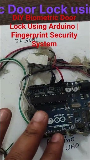 DIY Biometric Door Lock Using Arduino | Fingerprint Security System #youtubeshorts #arduinoboard