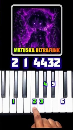 "MATUSKA ULTRAFUNK" Piano Tutorial with Notes #piano #pianotutorial #phonk #matushka #ultrafunk