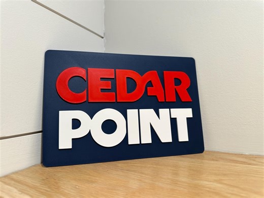 Cedar Point Retro Sign - Etsy