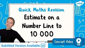 Estimate on a Number Line to 10 000 | KS2 Maths Concept Video