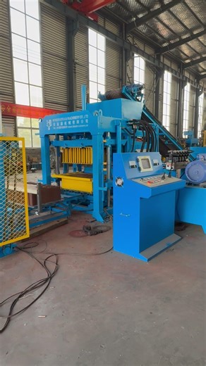 fully automatic concrete hollow block making machine with hydraulic oil press #automaticblockmachine