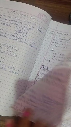 handwritten notes html,css,js #webdevelopment #html #css #js