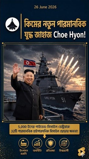 North Korea New Destroyer Choe Hyon! কাঁপছে মার্কিন নেভি 💥 #shorts #defensenews #shortsfeed